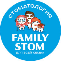 Логотип Стоматология Family Stom (Фэмили Стом)